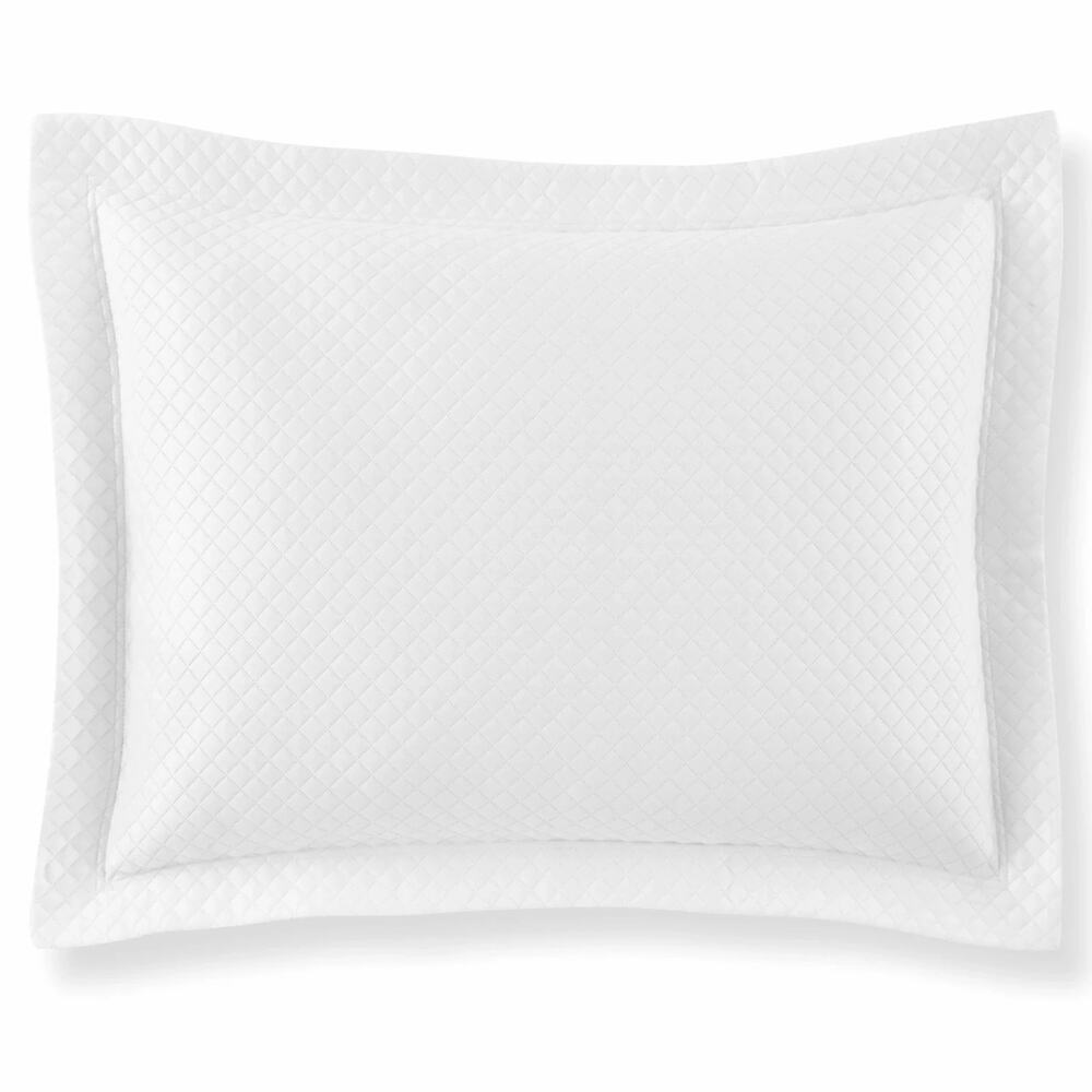 Peacock Alley Oxford Matelassé XL Euro Pillow Shams in White 30x30in Set of 2